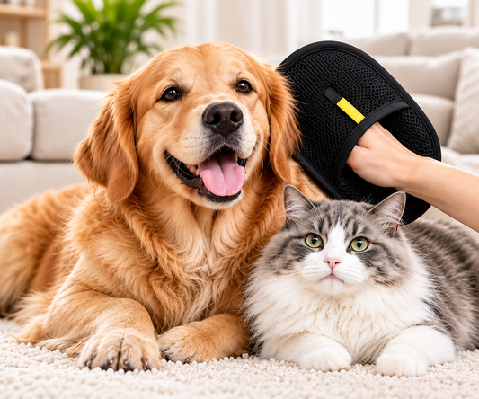 Pet Hair Remover Grooming Glove
