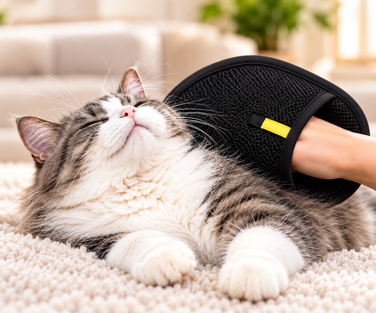 Pet Hair Remover Grooming Glove