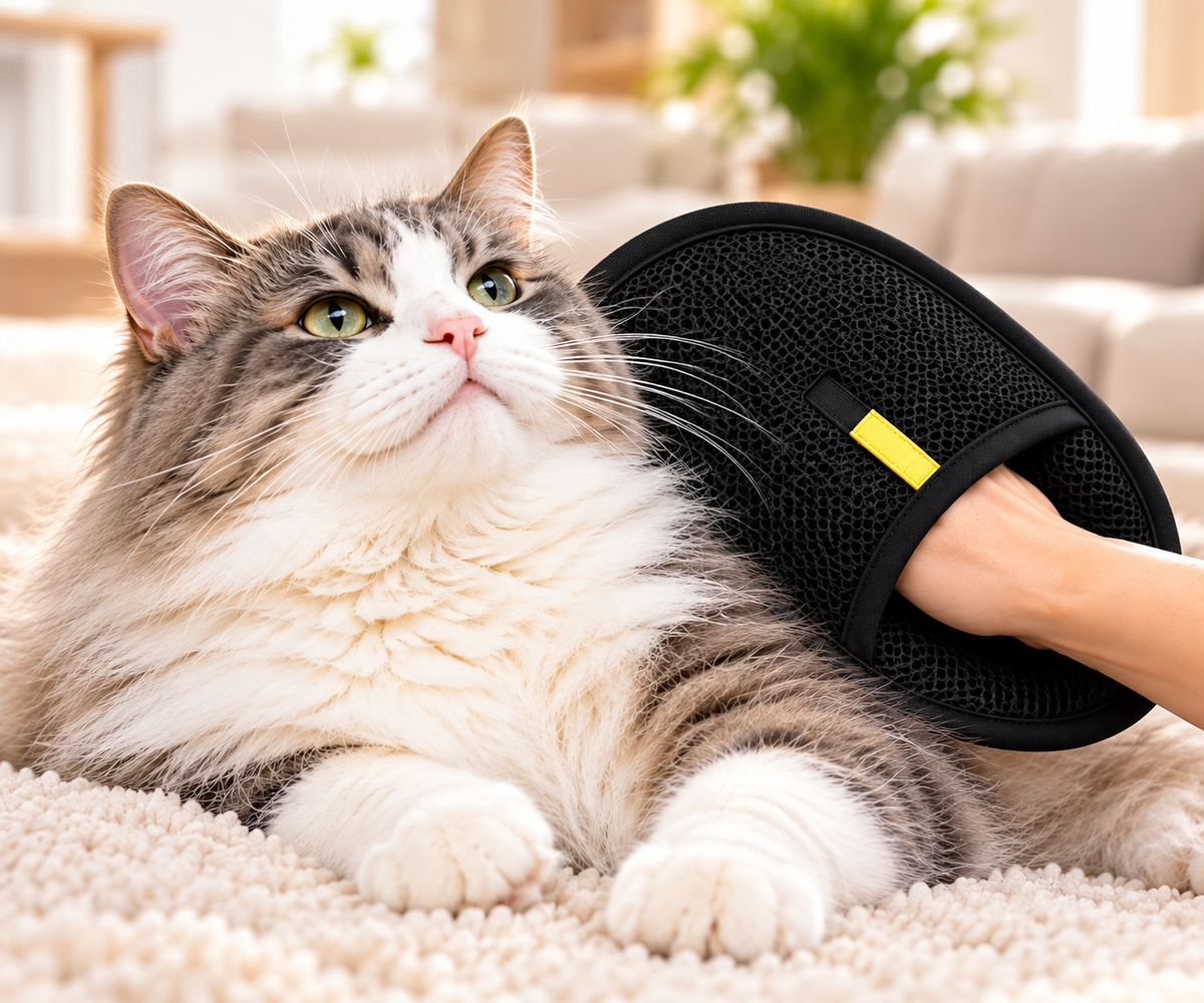 Pet Hair Remover Grooming Glove
